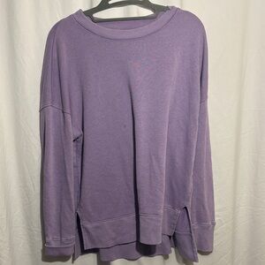 Time and Tru Textured Purple Top